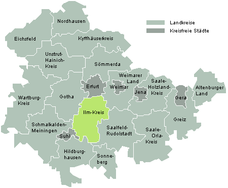 Karte Ilm-Kreis